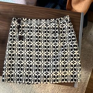 Milly of New York black and white patterned skirt size 4